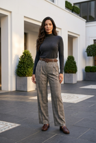 Kara Plaid Trousers
