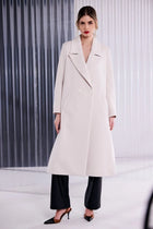 Emily Cream Double Breasted Coat