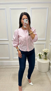 Chloe Pink Stripe Top