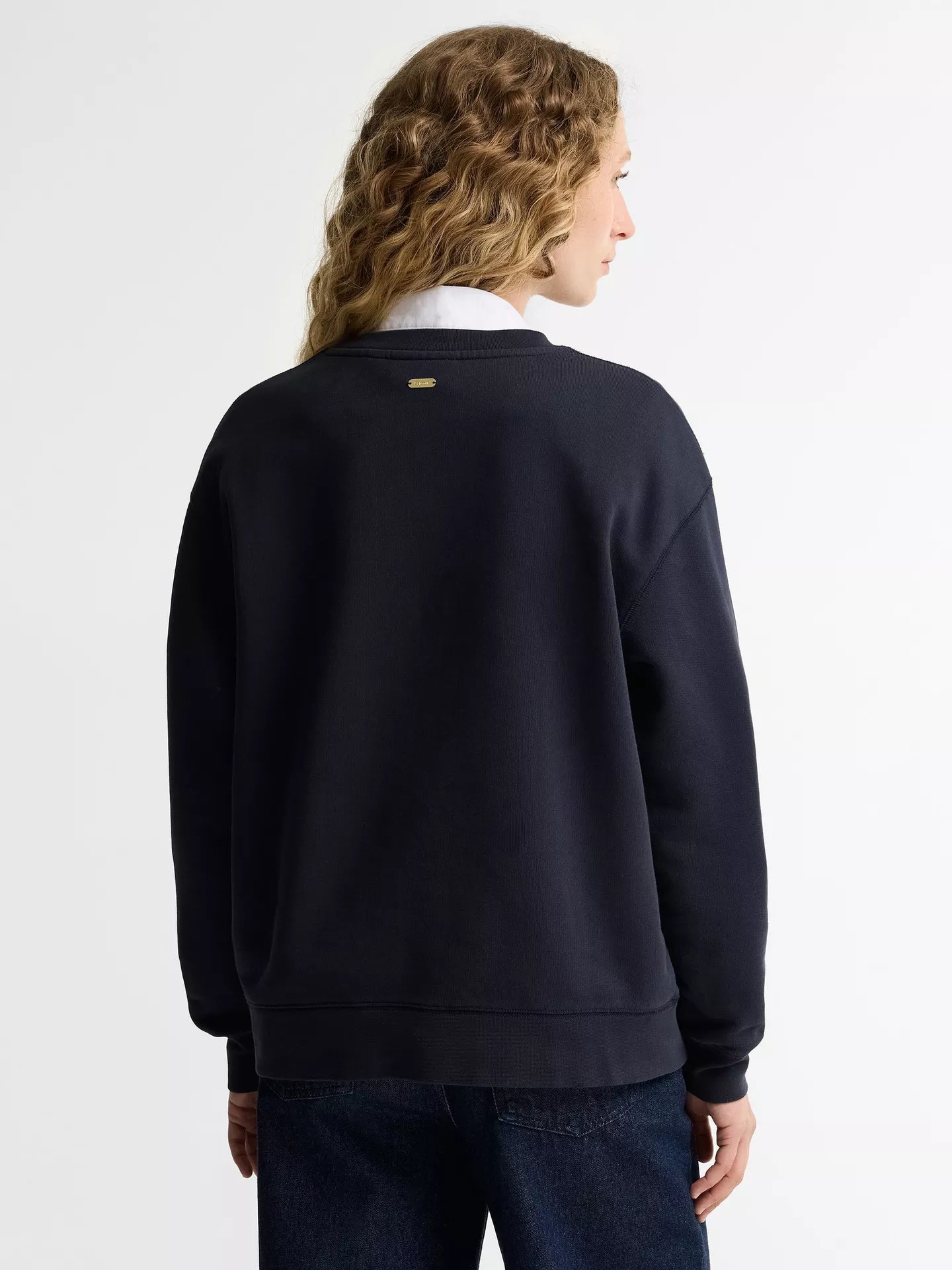 Barbour Dark Navy Hartland Logo Sweatshirt