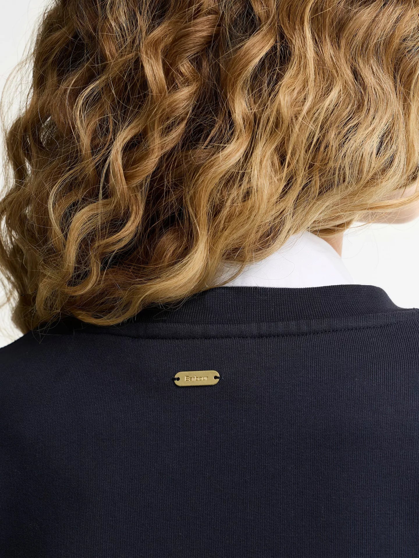 Barbour Dark Navy Hartland Logo Sweatshirt