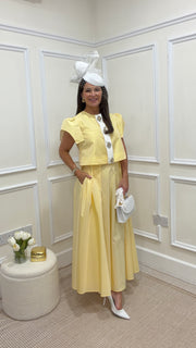 Estee Yellow Blouse & Skirt Co-ord