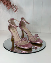 Lodi Metallic Pink Knot Sandal