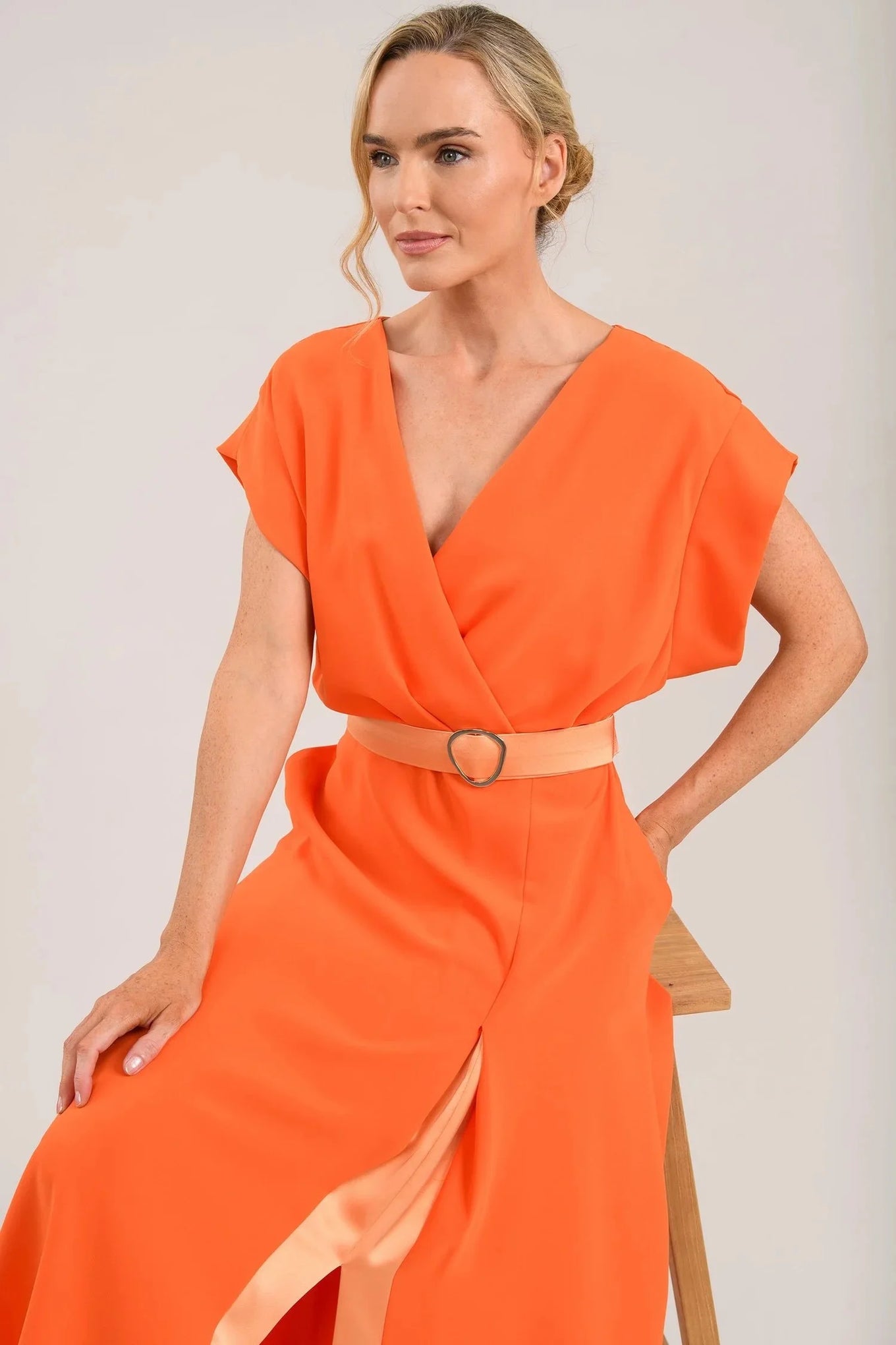Calm Burnt Orange Dress