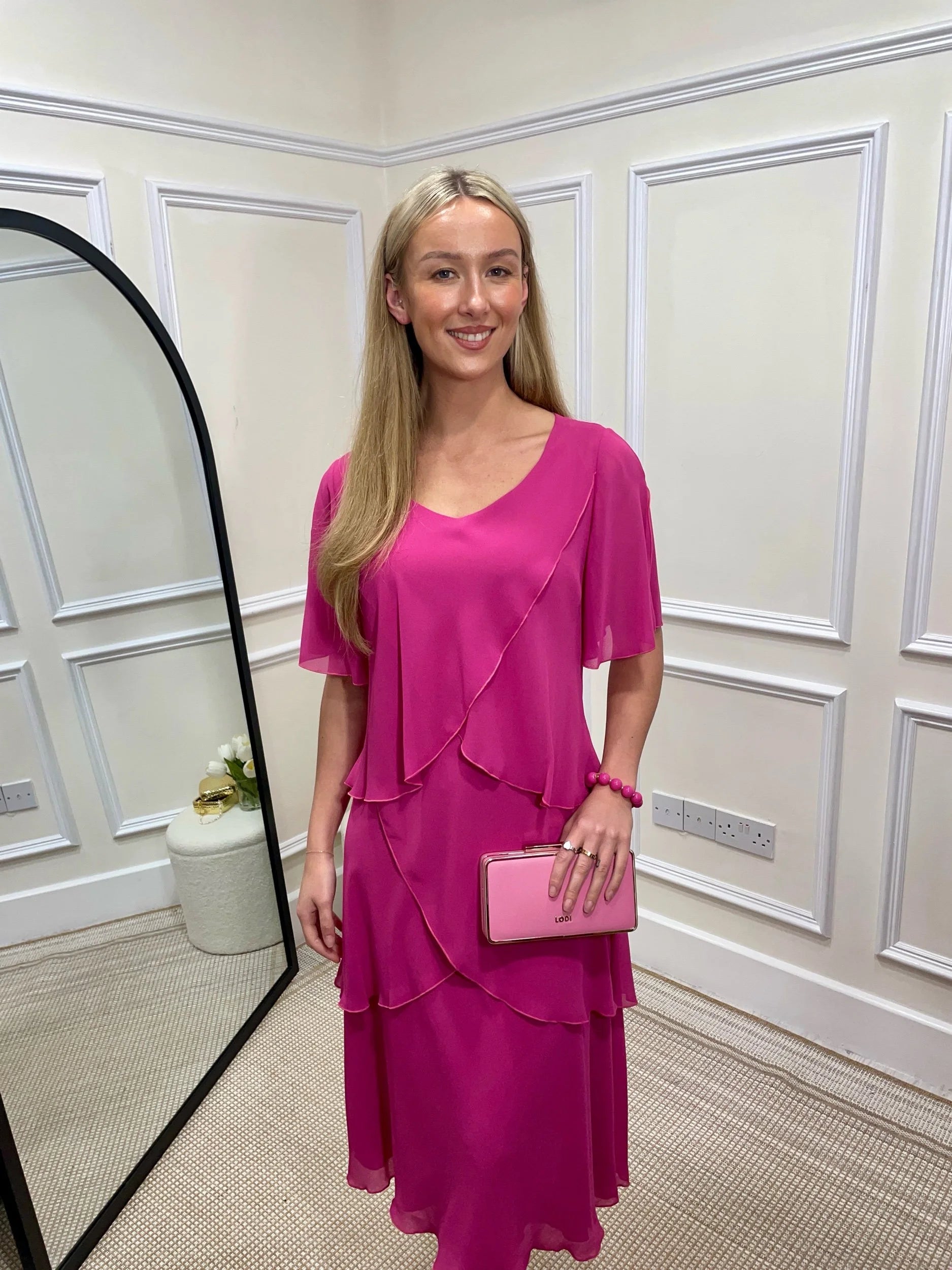 Rosie Fuscia Pink Dress