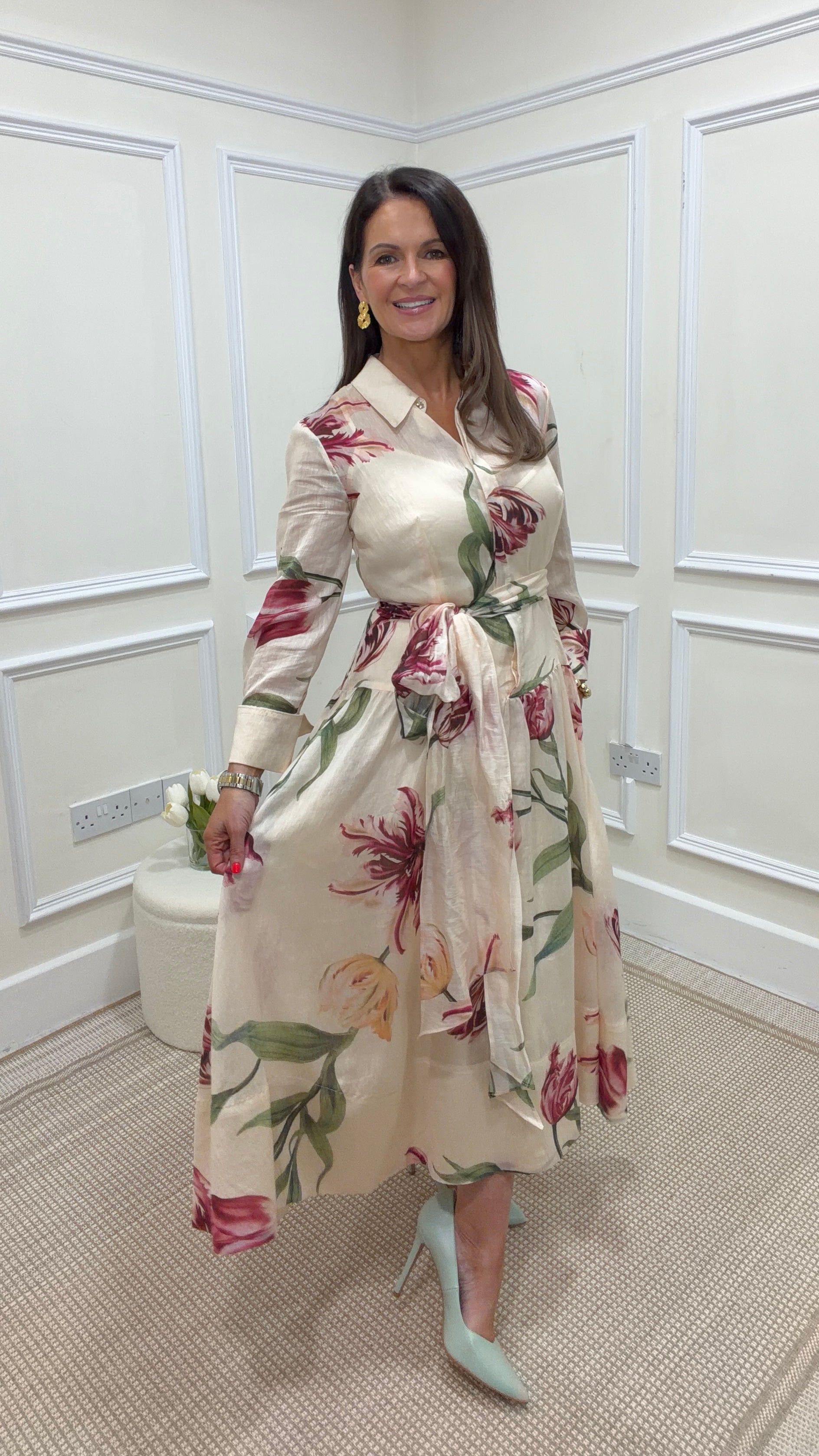 Alma Floral Shirt Dress