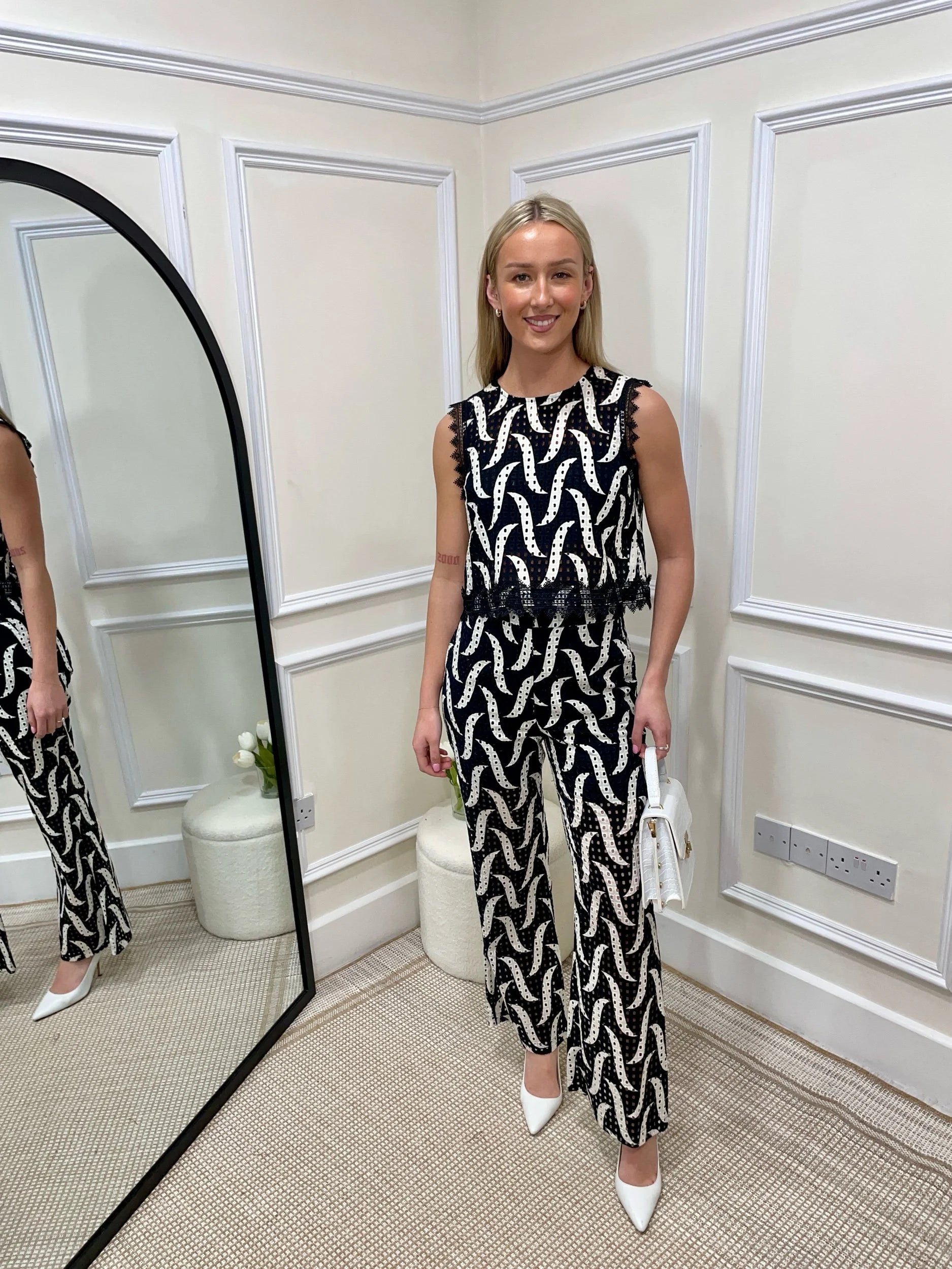 Kelise Black And White Co-Ord