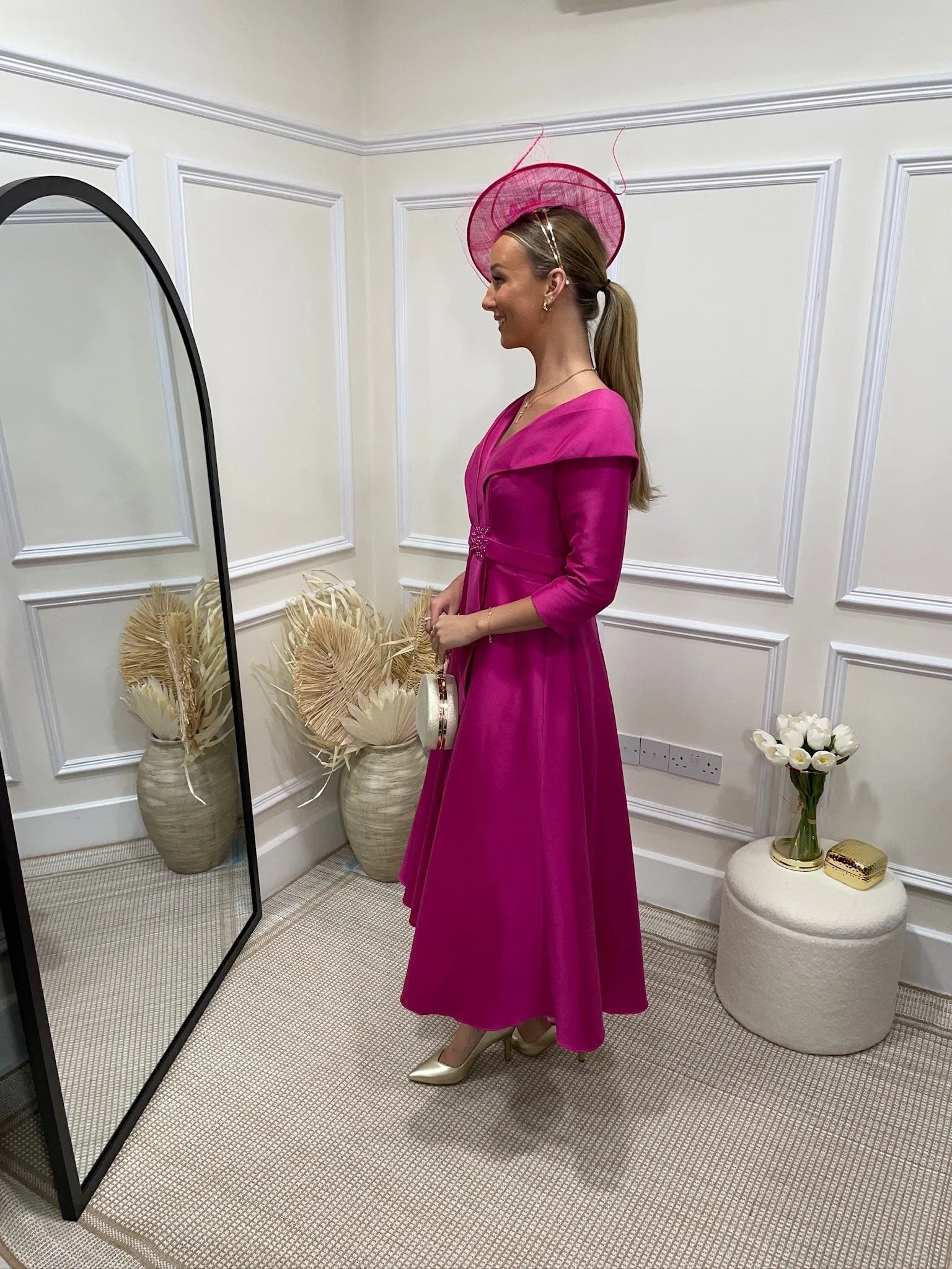 Helen Fuchsia Dress
