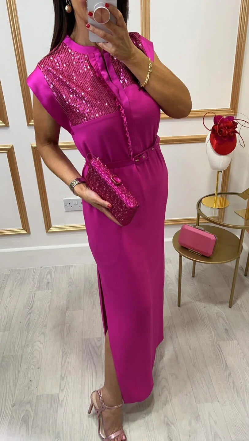 Lexi Pink Sparkle Clutch