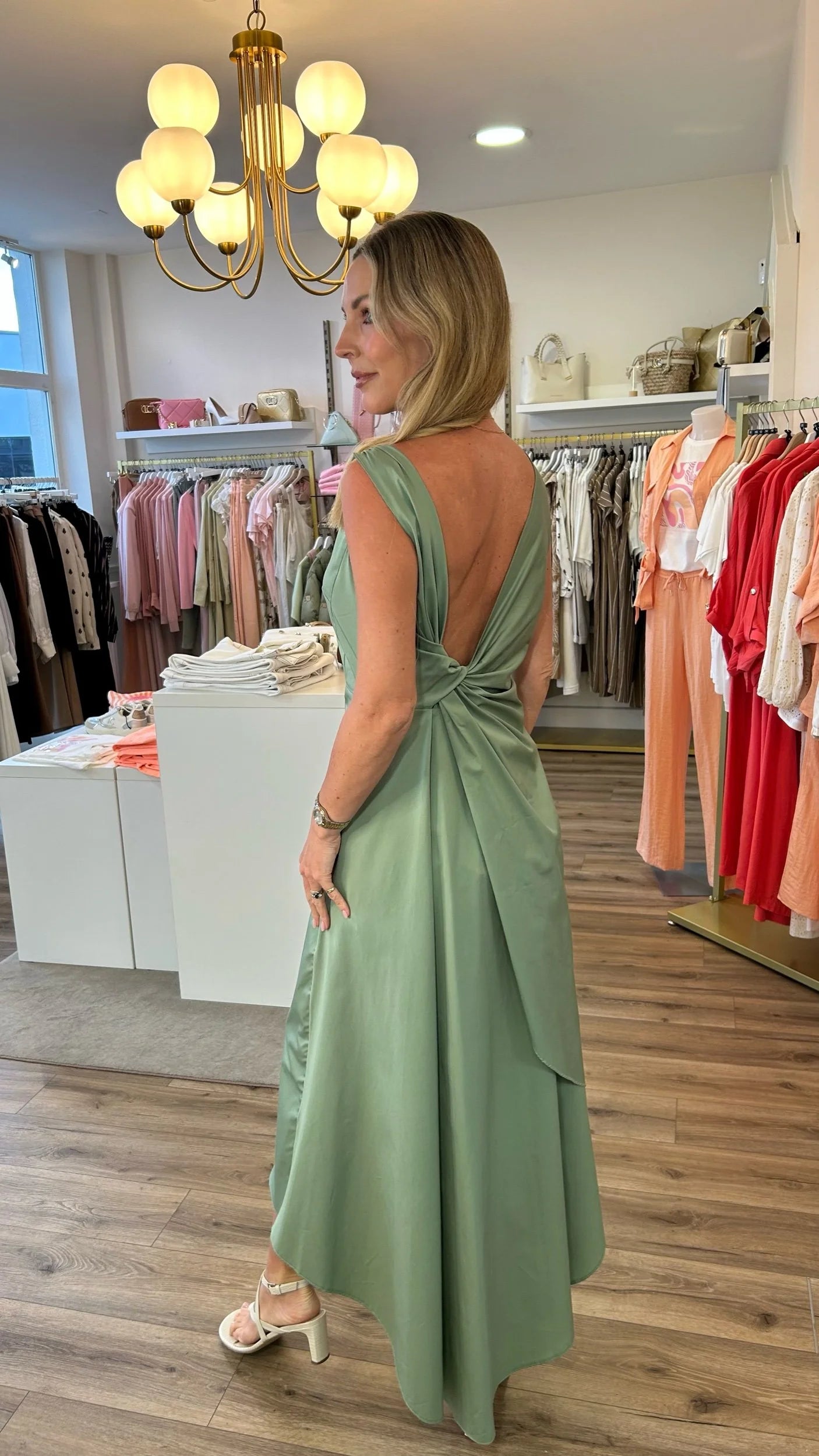 Megan Sage Green Dress