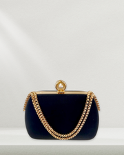 Elan Black Clutch Bag
