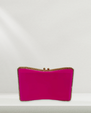 Nova Pink Gold Trim Clutch