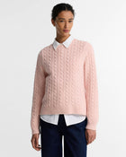 Barbour Blush Ashdown Relaxed Cable-Knit Jumper