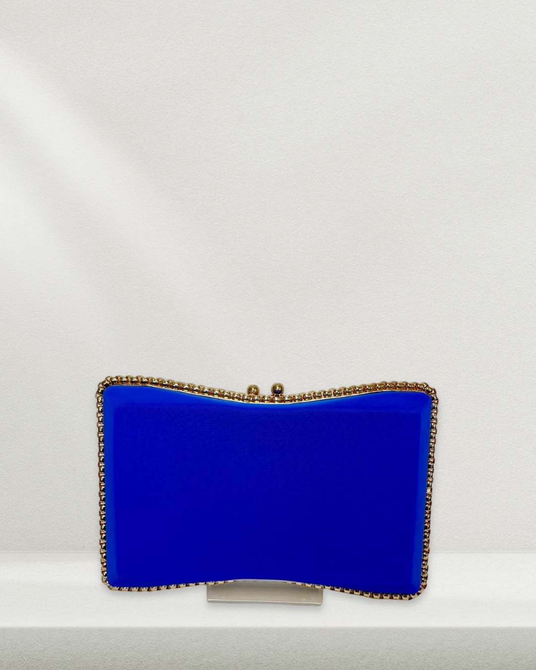 Nova Royal Blue Gold Trim Clutch