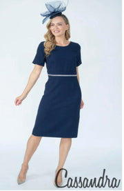 Alta Navy Textured Dress Suit