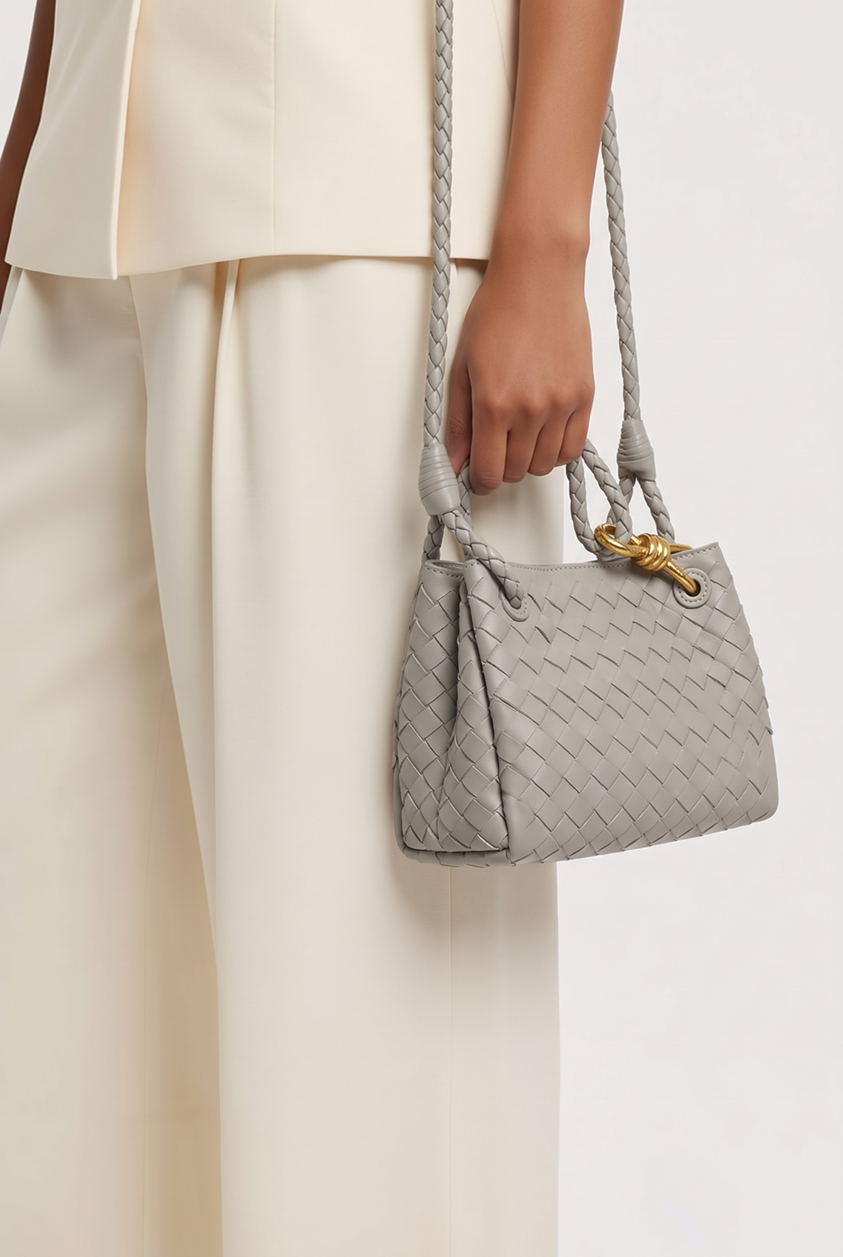 Alice Cream Woven Mini-Tote Bag