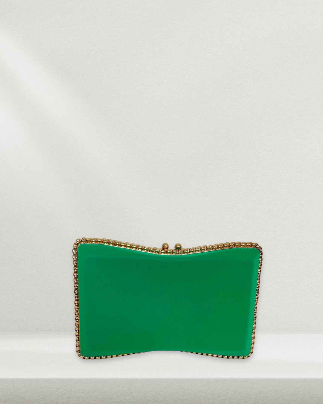 Nova Green Gold Trim Clutch