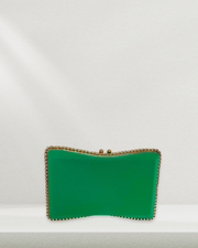 Nova Green Gold Trim Clutch