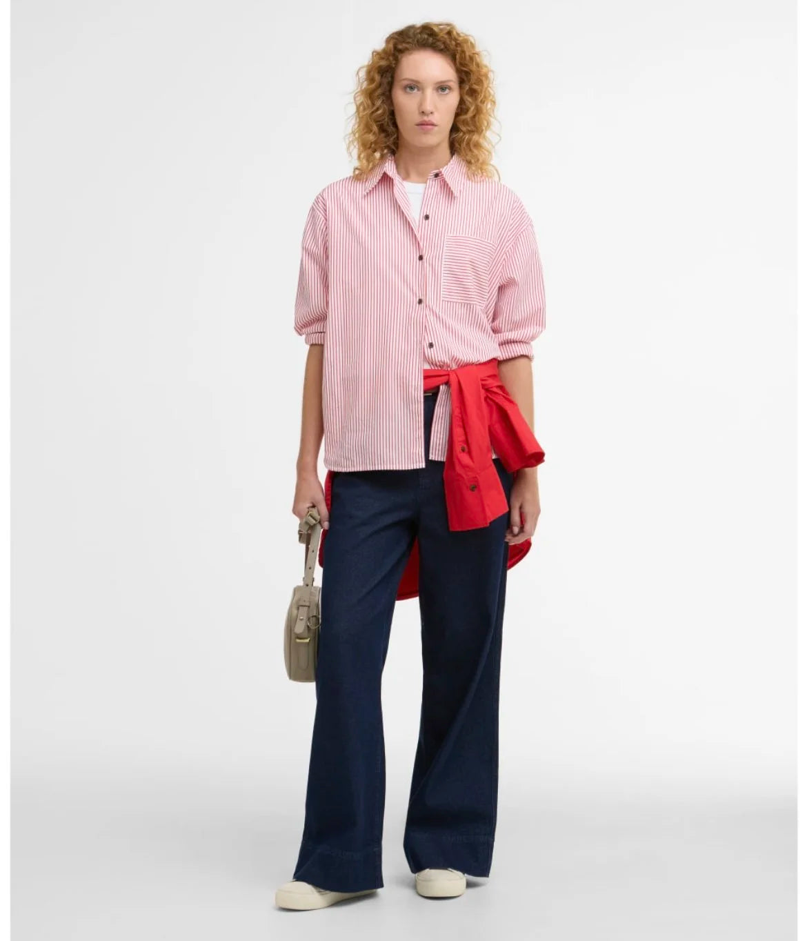 Barbour Polly Red/White Stripe Shirt