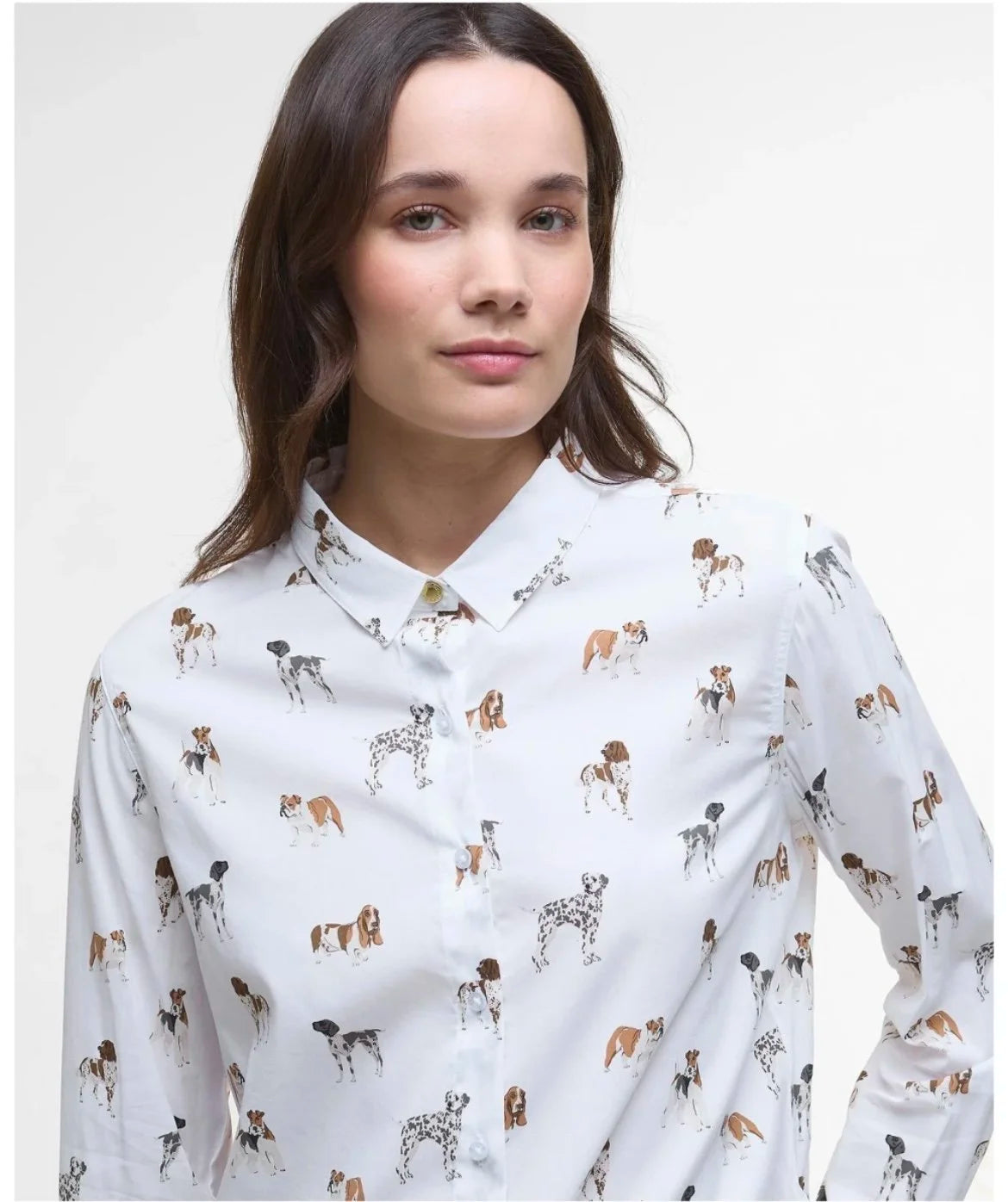 Barbour Safari White/Print Shirt