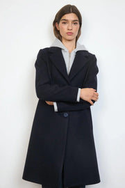 Susanna Black Coat With Hood