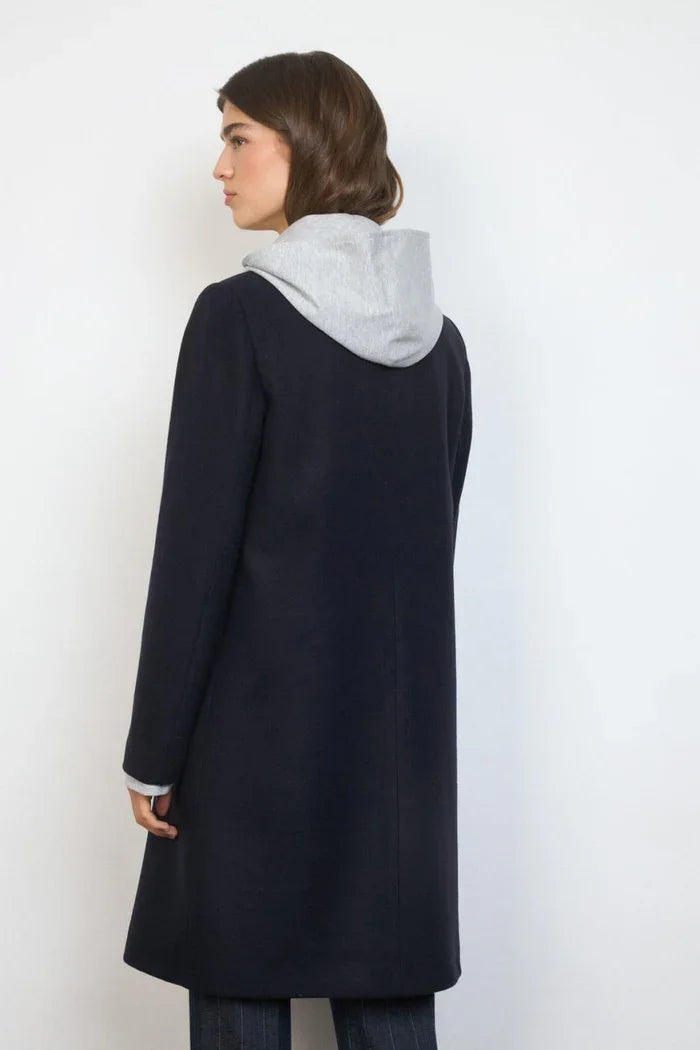 Susanna Black Coat With Hood
