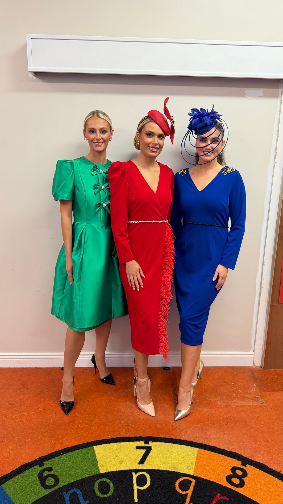 Divina Emerald Green Puff Sleeve Dress