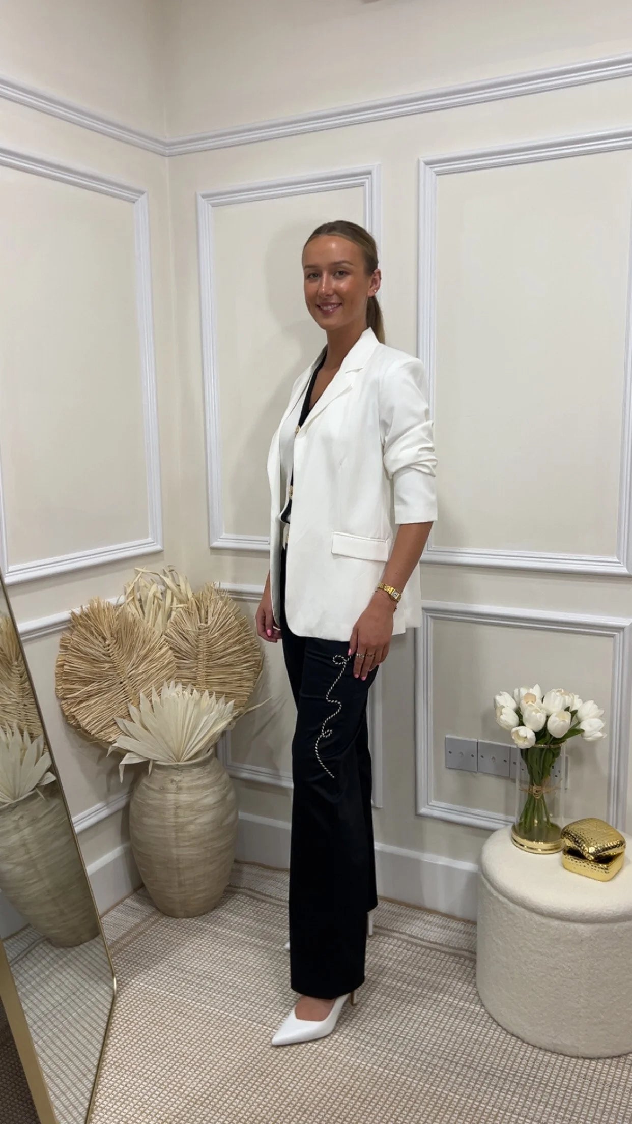 Maeve Straight Fit Tencel Blazer