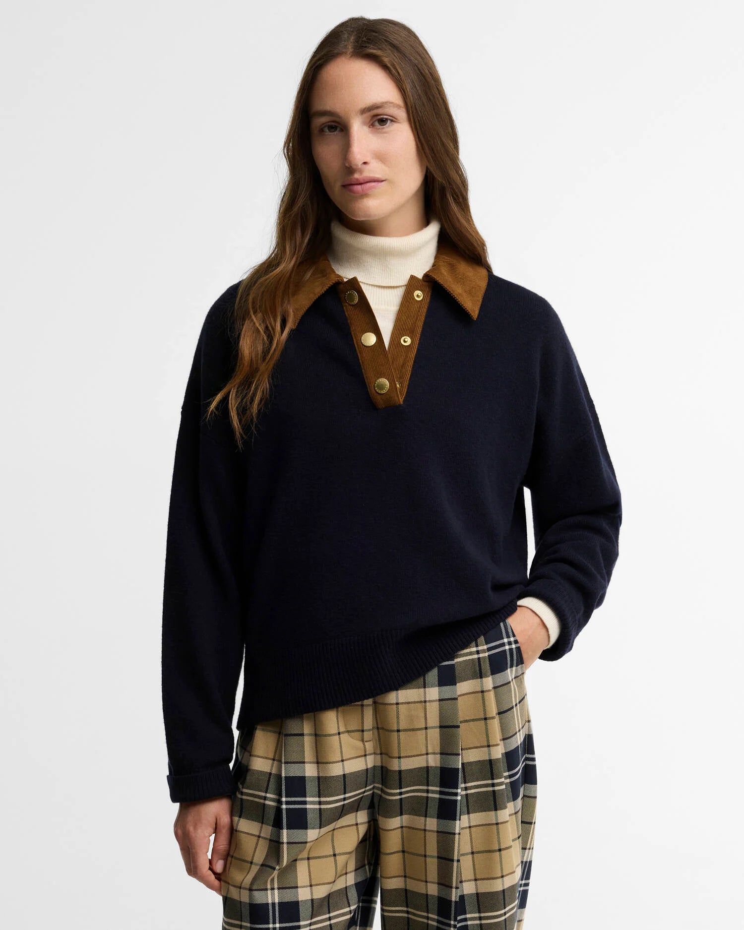 Barbour Navy Ravenshill Polo Jumper