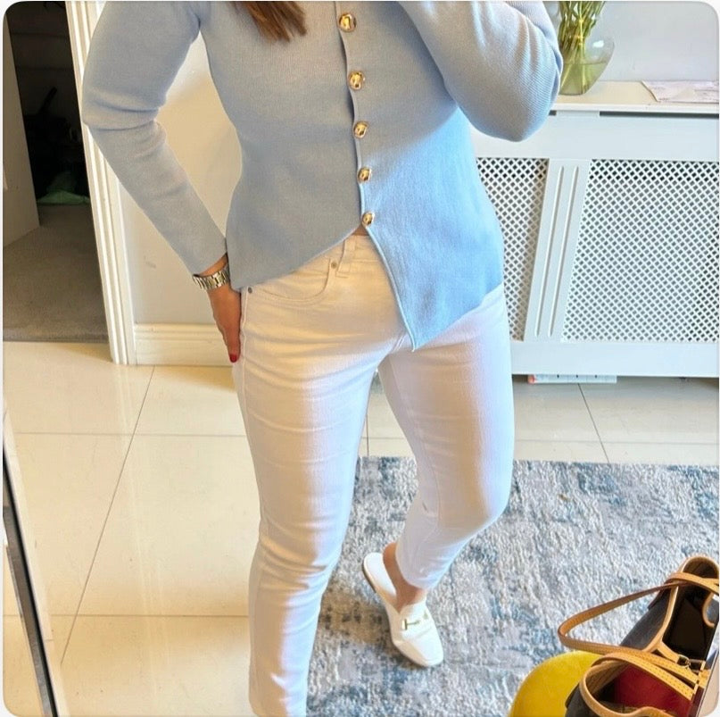Toxik White Boyfriend Denim Jean