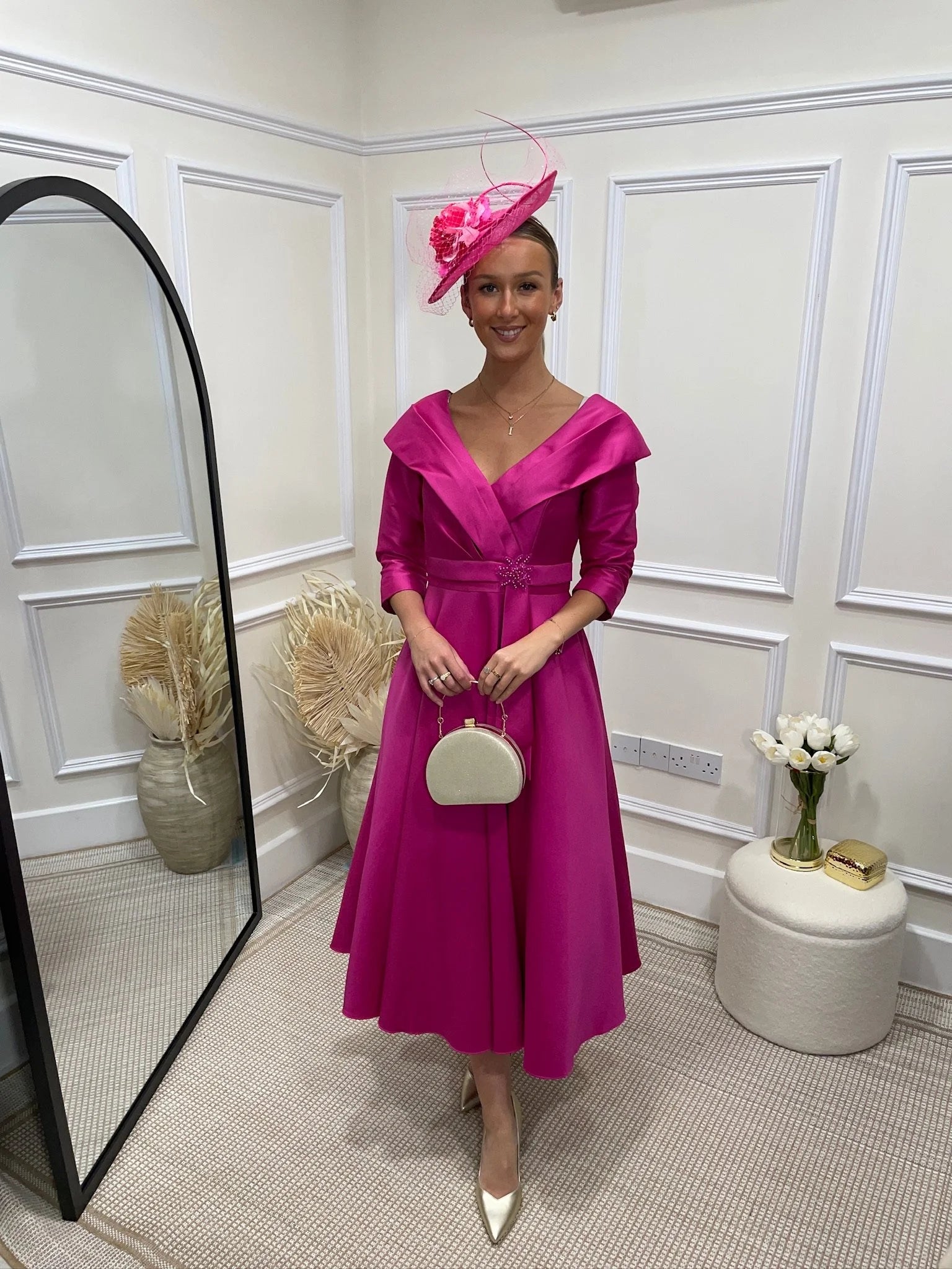 Helen Fuchsia Dress