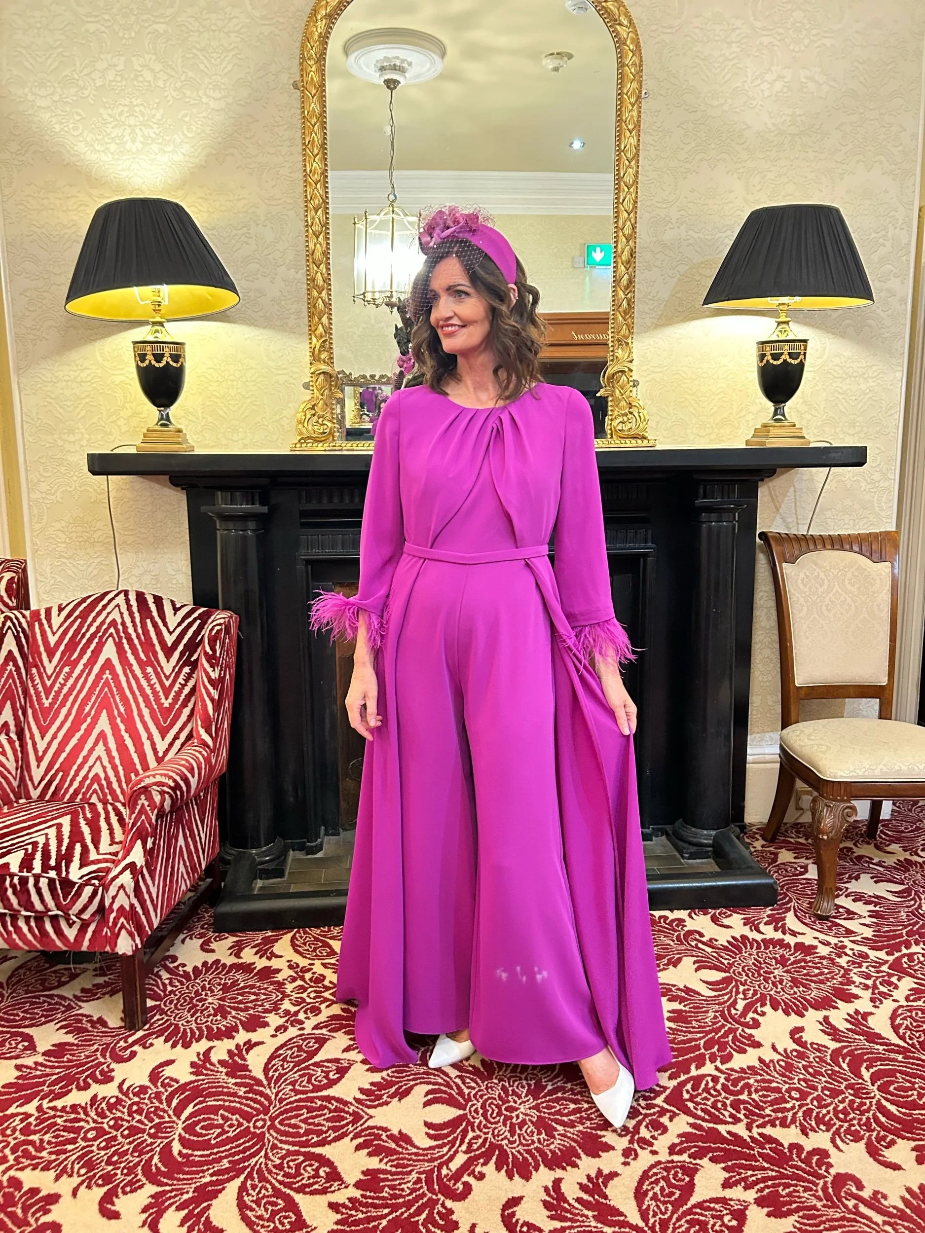 Leah Magenta Jumpsuit