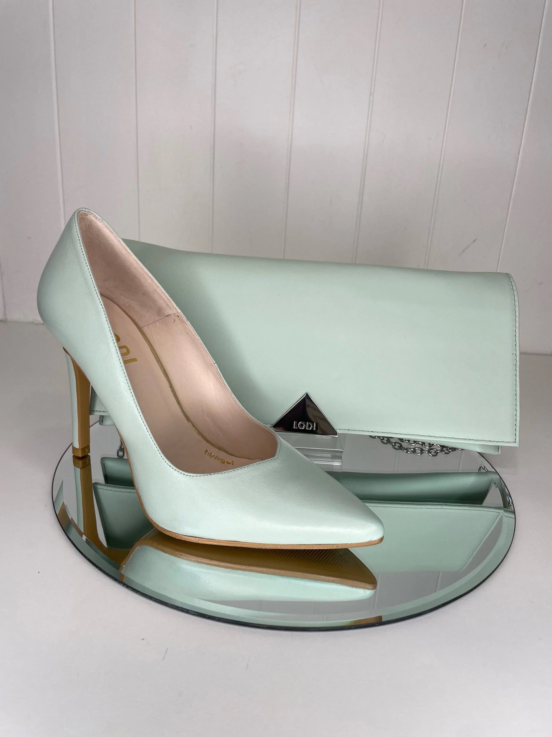 Lodi Mint Slim Envelope Clutch