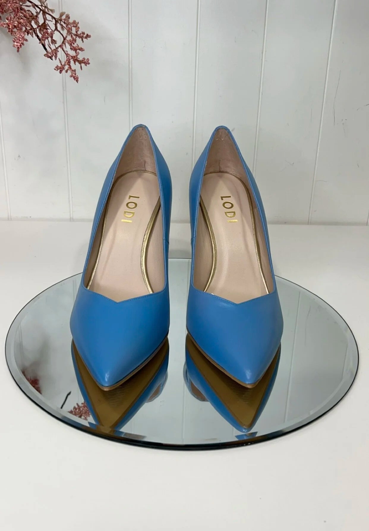 Lodi Azure Blue Court Shoe