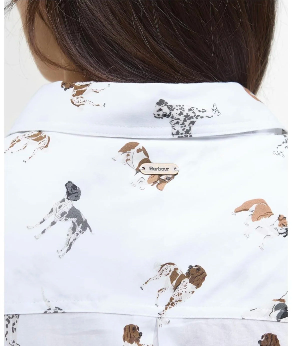 Barbour Safari White/Print Shirt