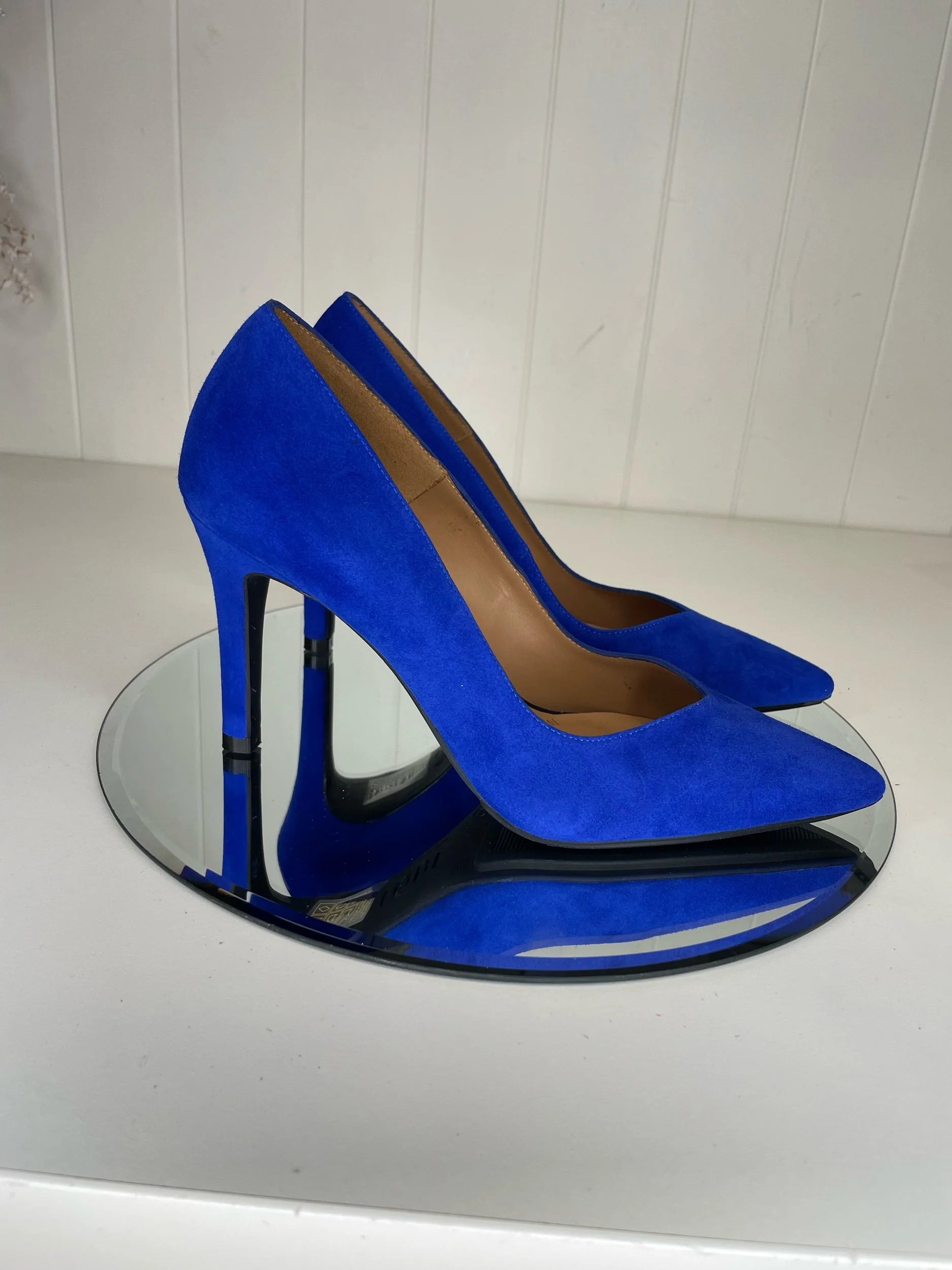 Lodi Rabot Royal Blue Suede Court Shoe