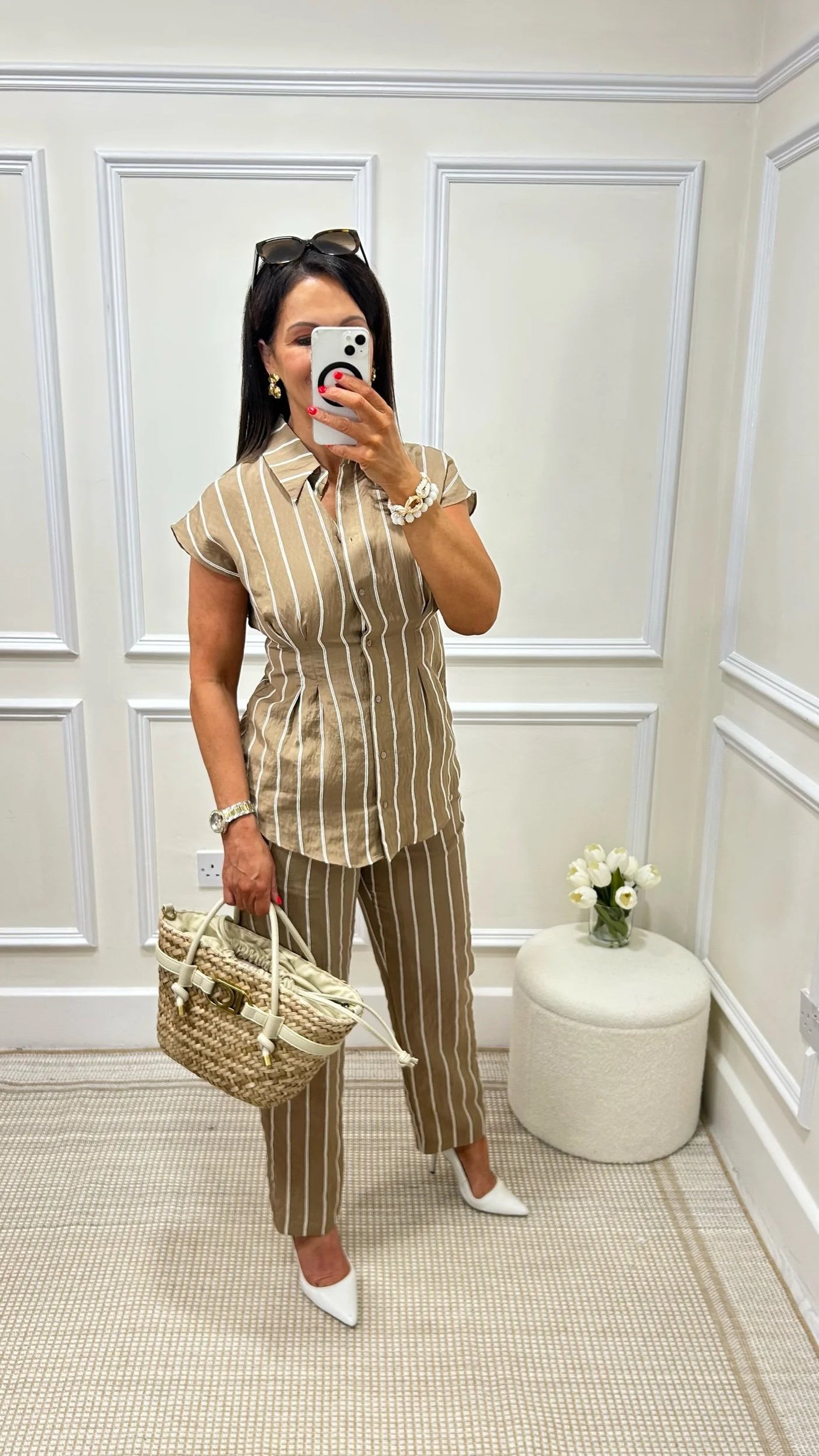 Lara Camel Stripe Co-Ord