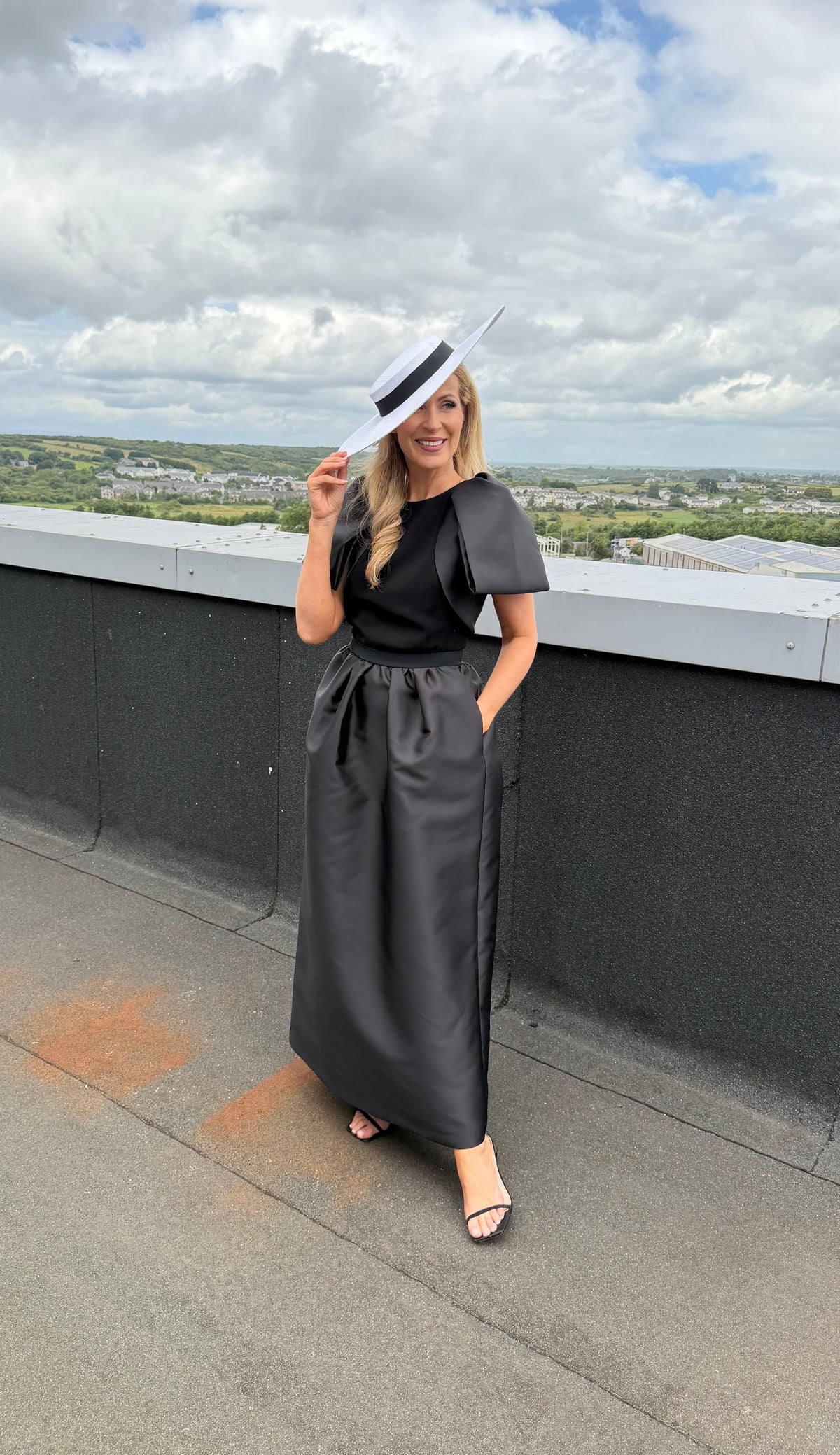 Stella Black Puff Sleeve Dress