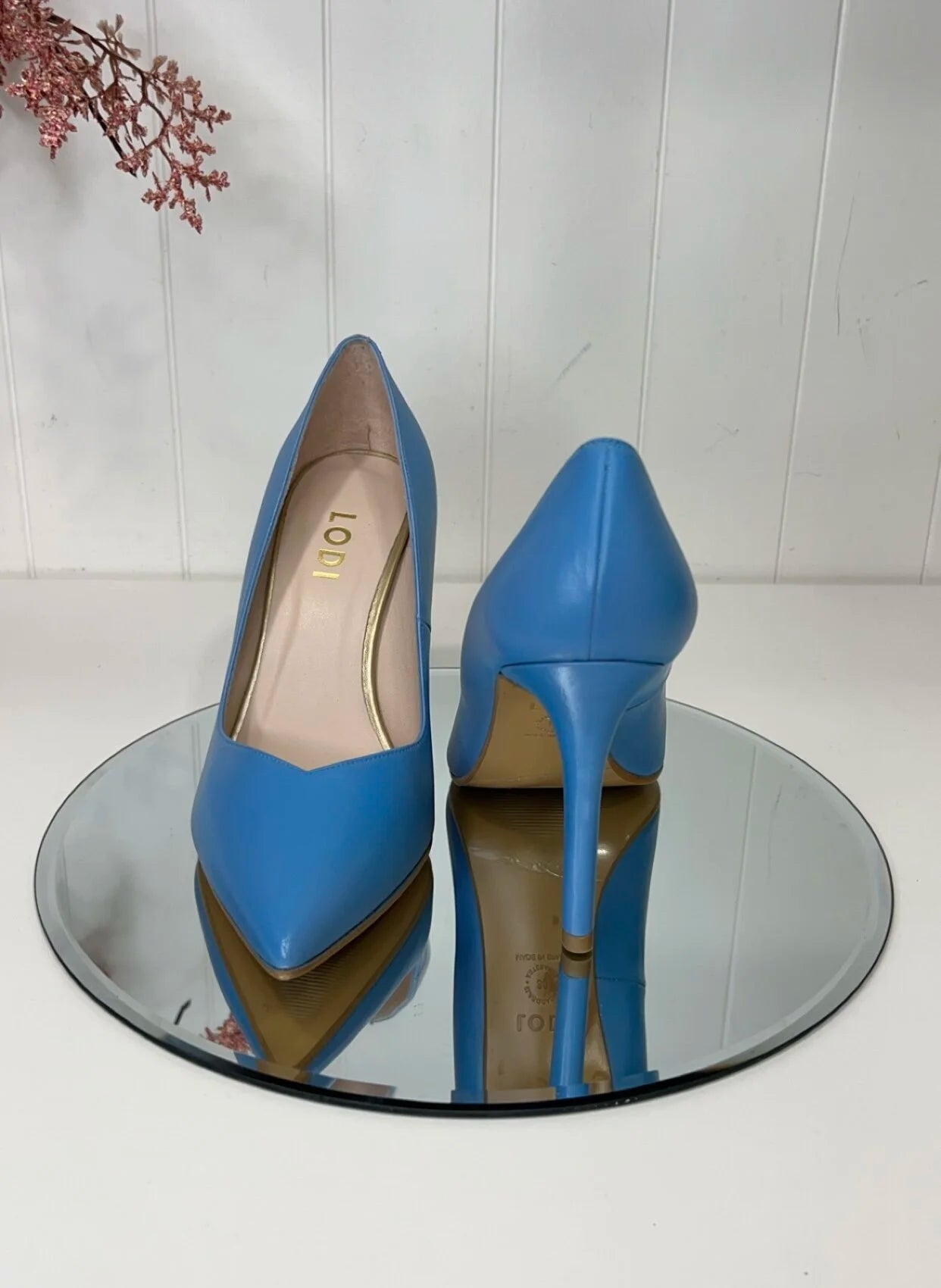 Lodi Azure Blue Court Shoe
