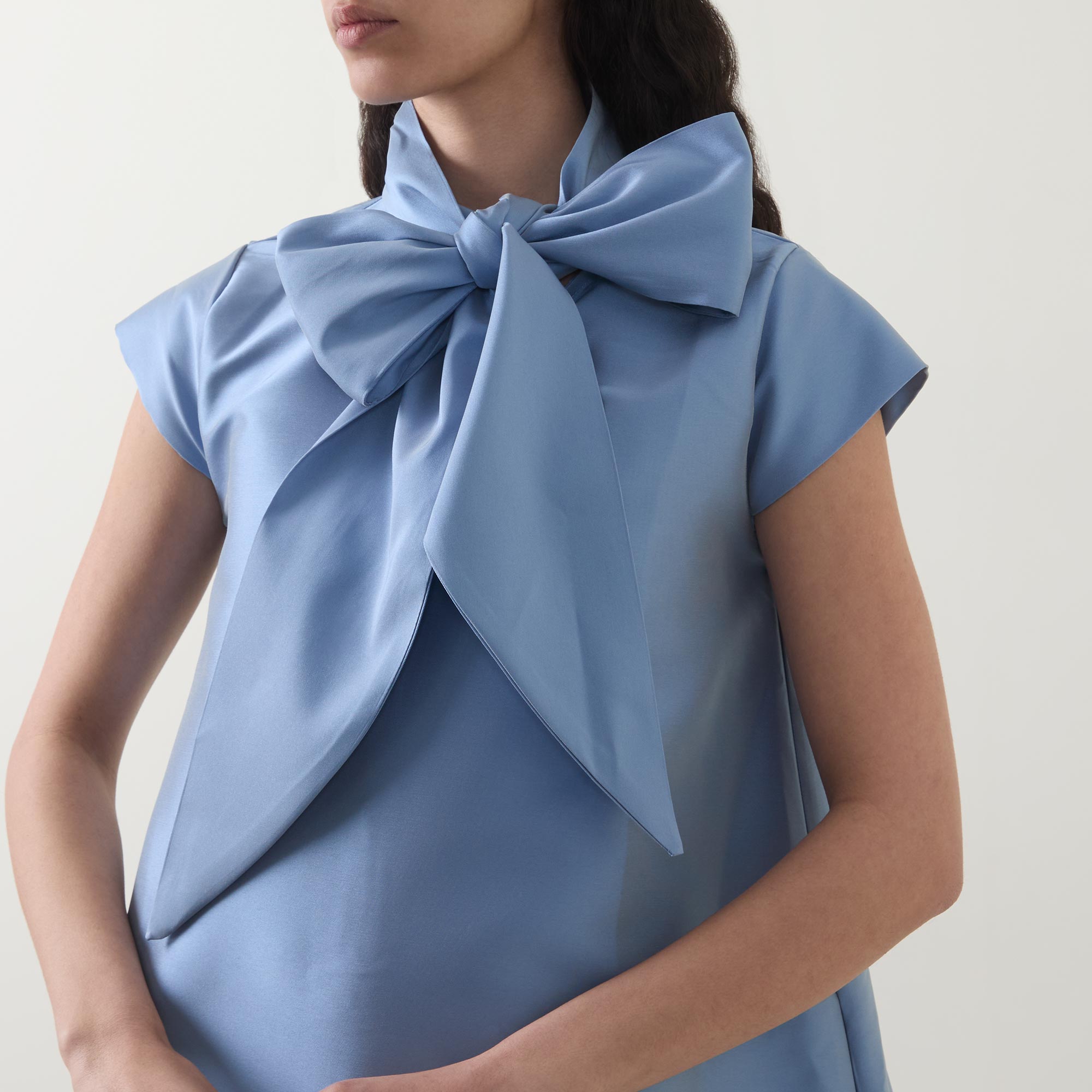 Roisin Linnane Nori Baby Blue Bow Dress