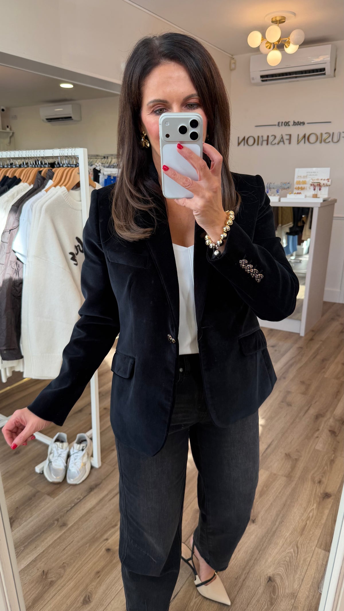 Boboli Black Velvet Blazer