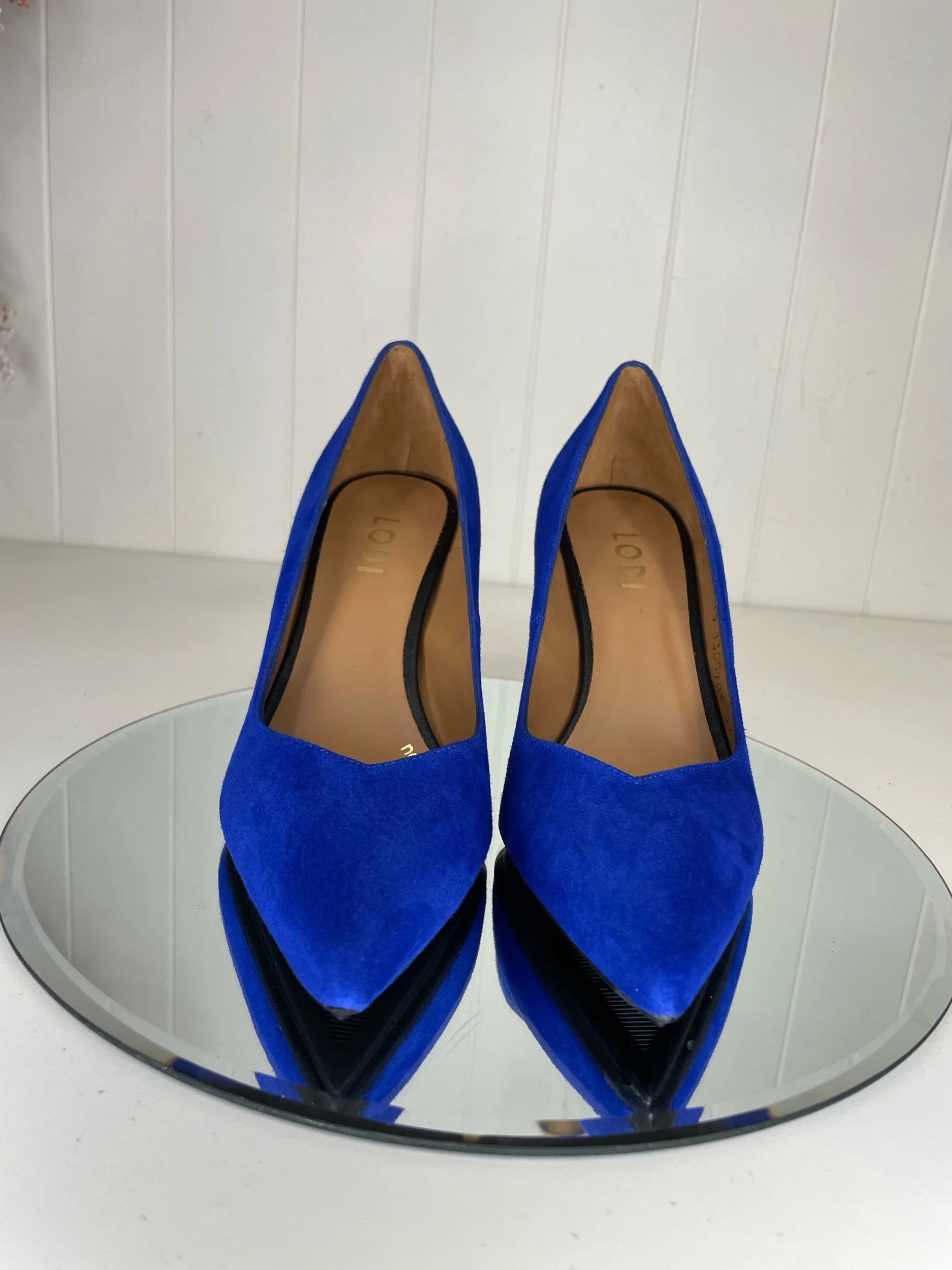 Lodi Rabot Royal Blue Suede Court Shoe