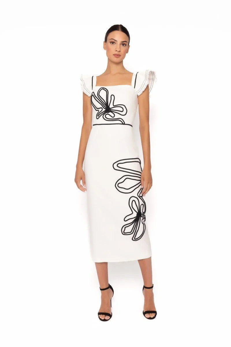 Eithe White And Black Dress
