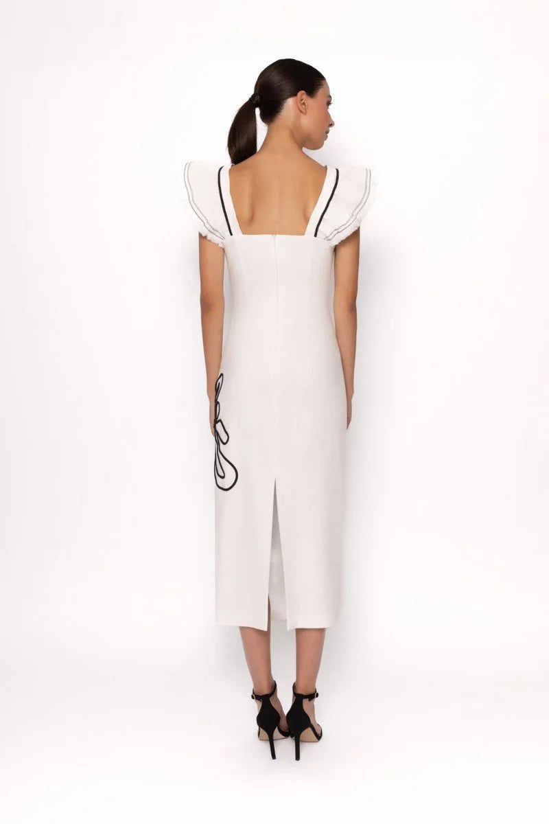 Eithe White And Black Dress