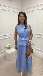 Amy Blue Linen Dress