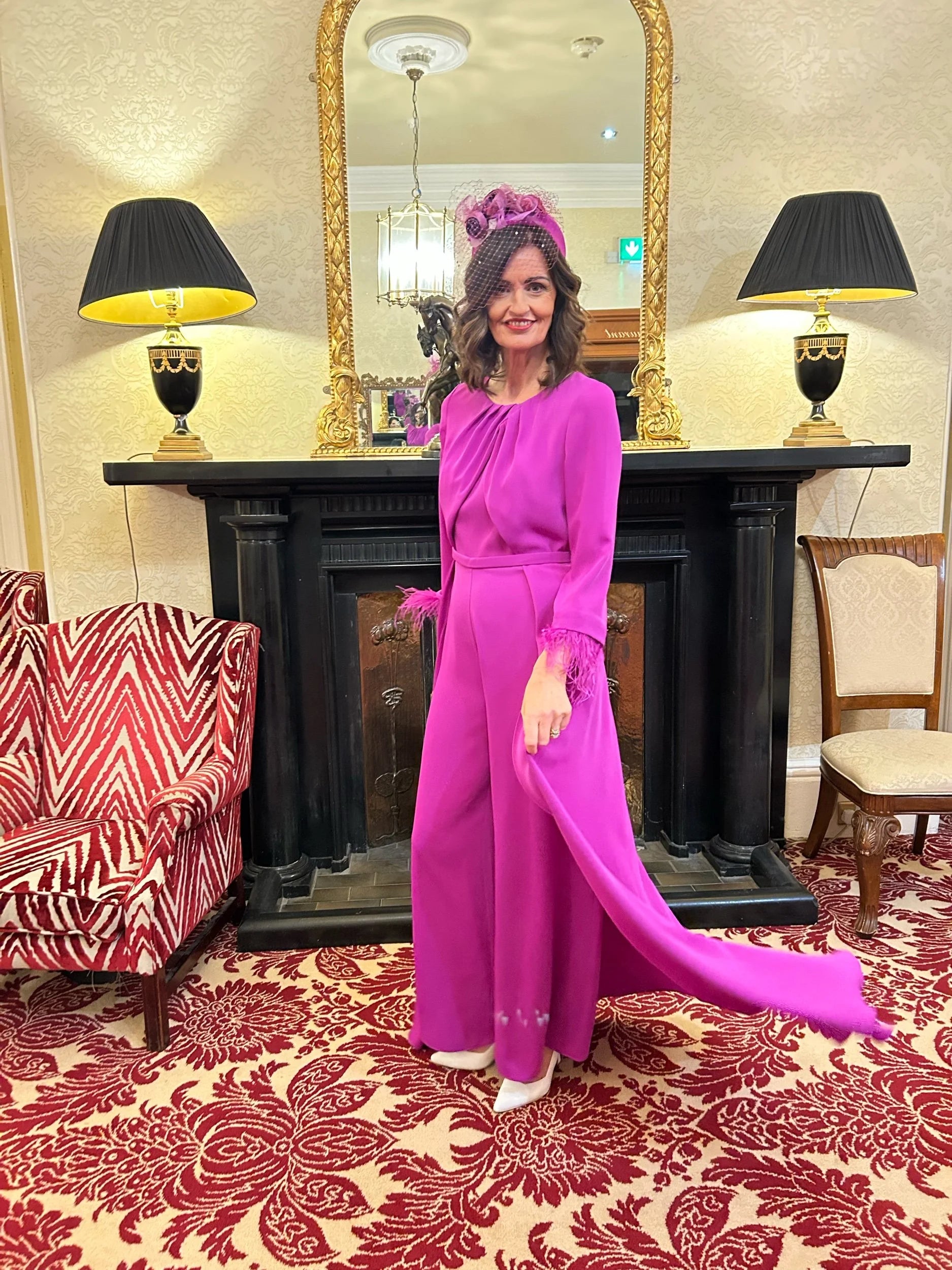Leah Magenta Jumpsuit