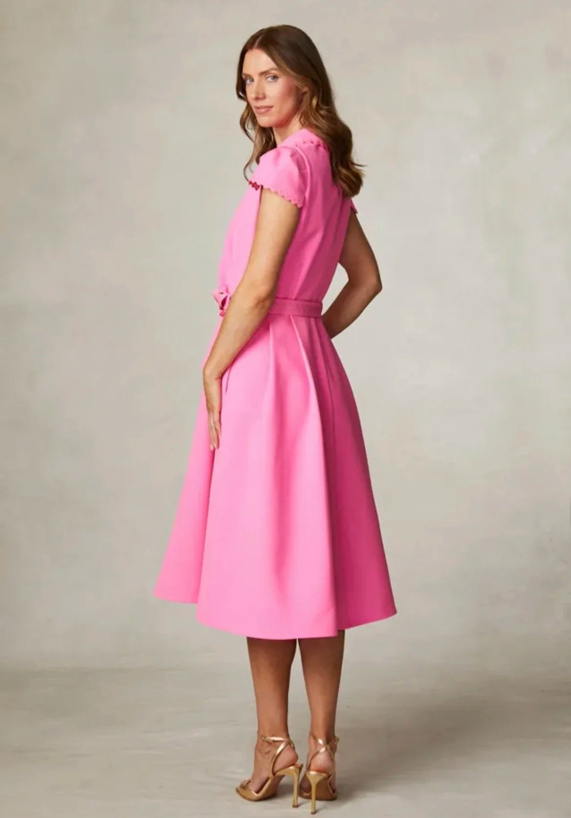 Rickie Pink Collar Dress