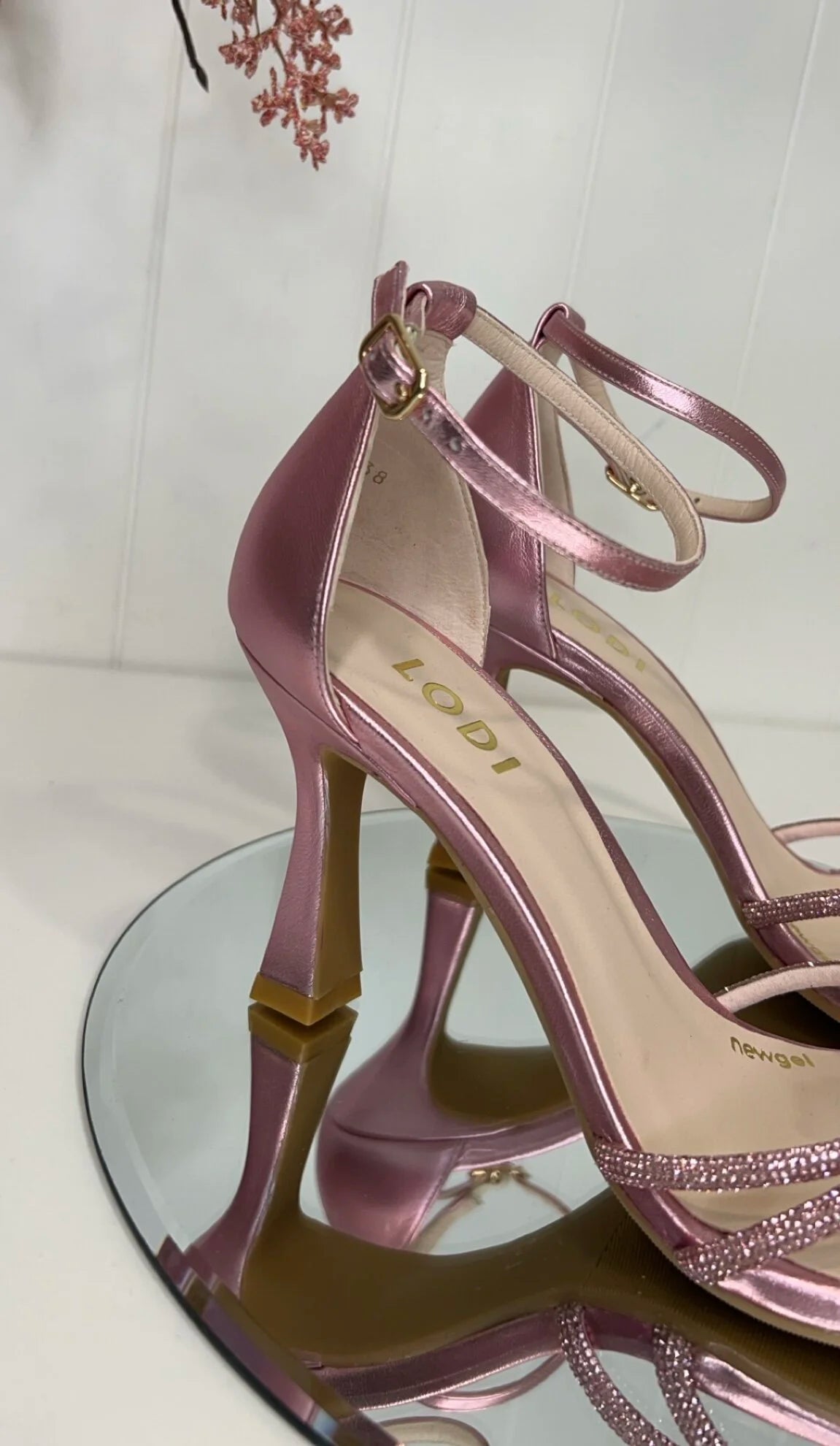 Lodi Metallic Pink Knot Sandal