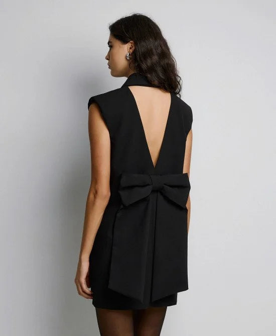 Kendal Black Blazer Bow Dress