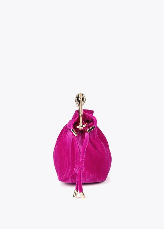 Cheetah Violet Velvet Bag